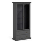 Paris China cabinet in Matt Grey