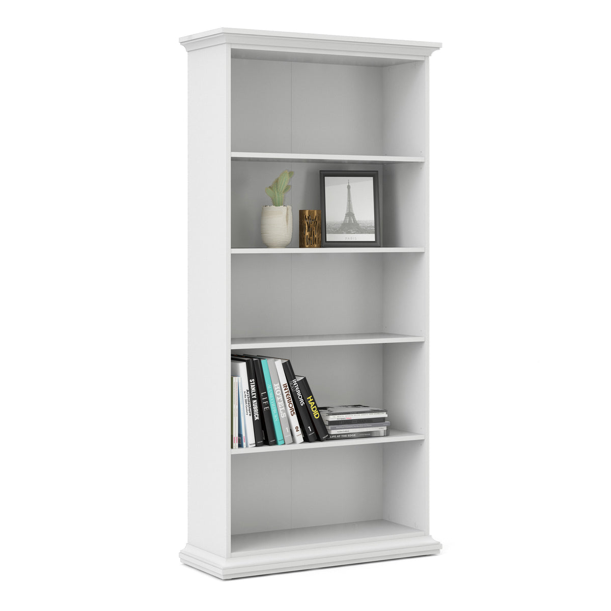 Paris Tall Bookcase in White