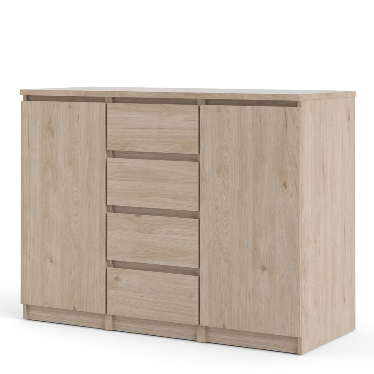 Naia Sideboard4 Drawers 2 Doors in Jackson Hickory Oak