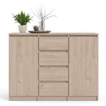 Naia Sideboard4 Drawers 2 Doors in Jackson Hickory Oak