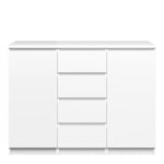 Naia Sideboard - 4 Drawers 2 Doors in White High Gloss