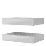 Naia Set of 2 Underbed Drawers (for Single or Double beds) in White High Gloss