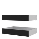 Naia Set of 2 Underbed Drawers (for Single or Double beds) in Black Matt