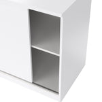 Naia Storage Unit with 1 Sliding Door and 3 Drawers in White High Gloss