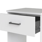 Space Bedside 1 Drawer in White