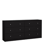 May Chest of 6 Drawers (3+3) in Black