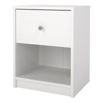 May Bedside 1 Drawer in White