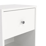 May Bedside 1 Drawer in White