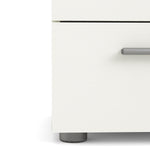 Pepe Bedside 2 Drawers in White Woodgrain