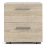 Pepe Bedside 2 Drawers in Oak