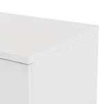 Match TV Unit 1 Drawers 2 Shelf in White High Gloss