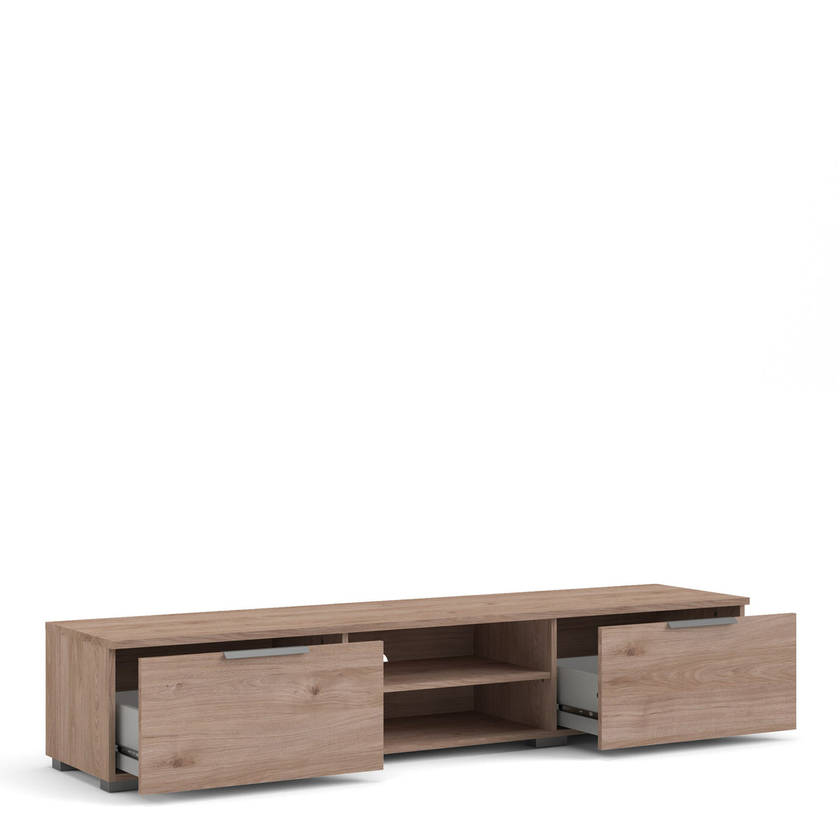 Match TV Unit 2 Drawers 2 Shelf in Jackson Hickory Oak