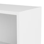 Basic Low Wide Bookcase (2 Shelves) in White