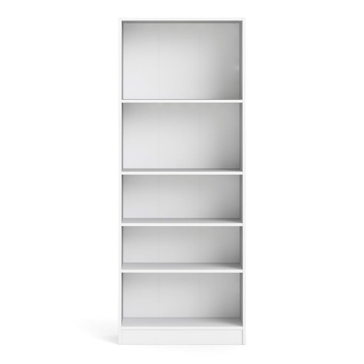 Basic Tall Wide Bookcase (4 Shelves) in White