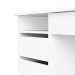 Function Plus Desk (3+1) handle free Drawer in White