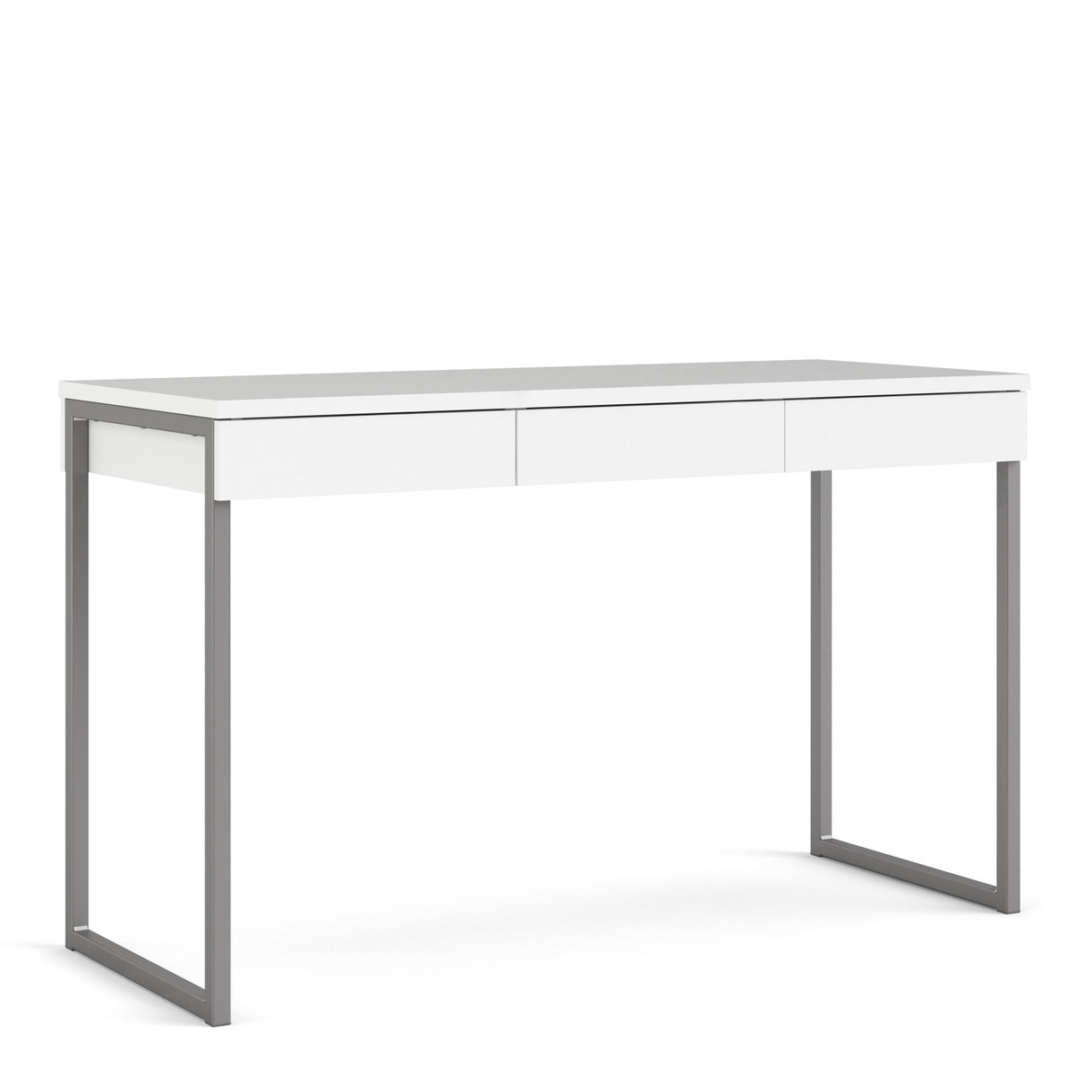 Function Plus Desk 3 Drawers in White