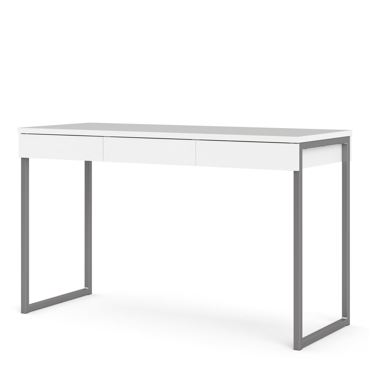 Function Plus Desk 3 Drawers in White