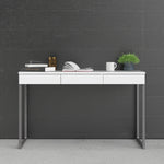 Function Plus Desk 3 Drawers in White