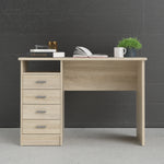 Function Plus 4 Drawer Desk in Oak