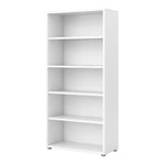 Prima Bookcase 4 Shelves in White