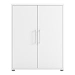 Prima Bookcase 2 Shelves with 2 Doors in White