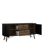 Ry Sideboard 2 doors + 2 drawers Matt Black Walnut