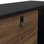 Ry Sideboard 2 doors + 2 drawers Matt Black Walnut