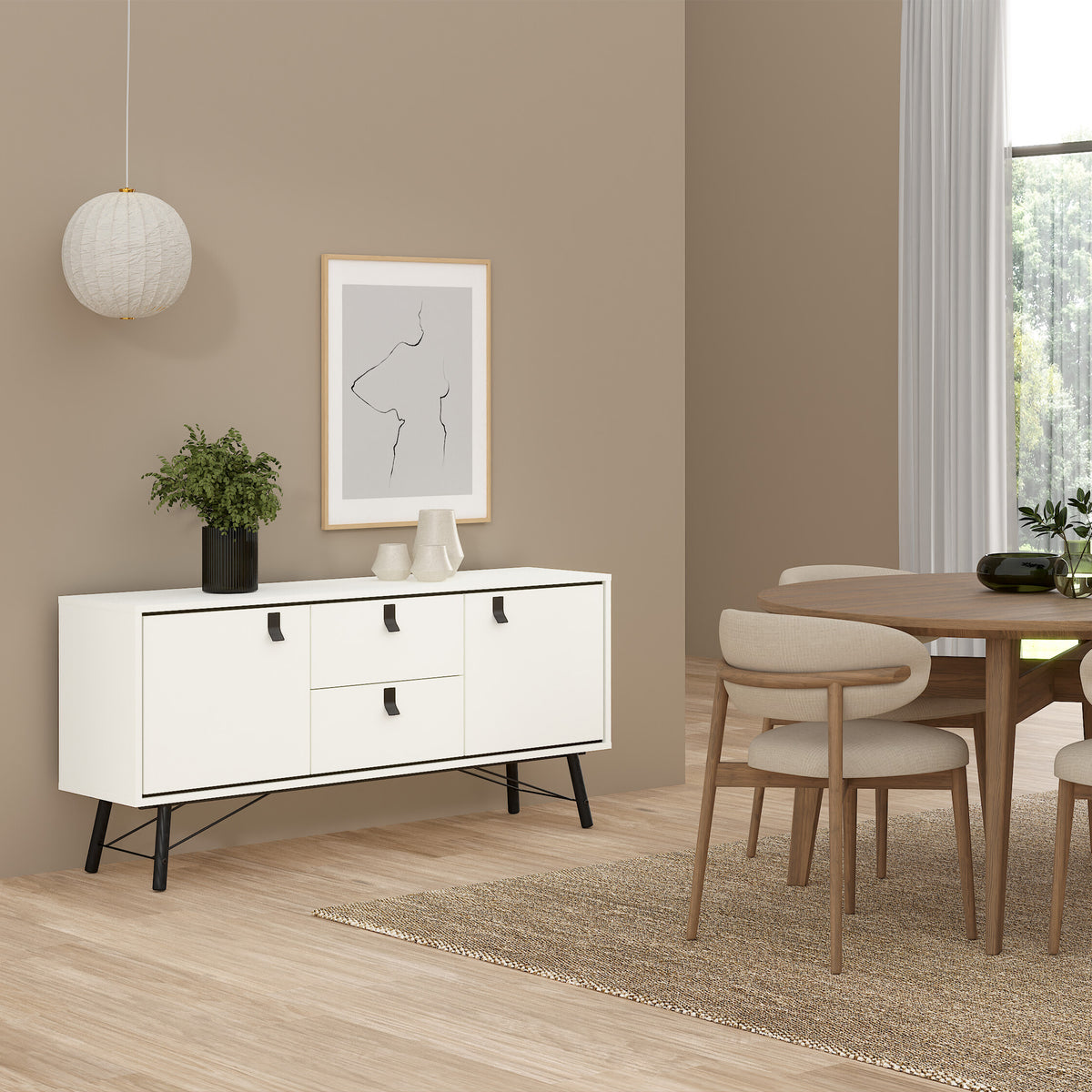 Ry Sideboard 2 doors + 2 drawers Matt White