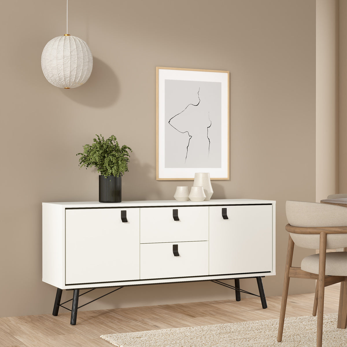 Ry Sideboard 2 doors + 2 drawers Matt White