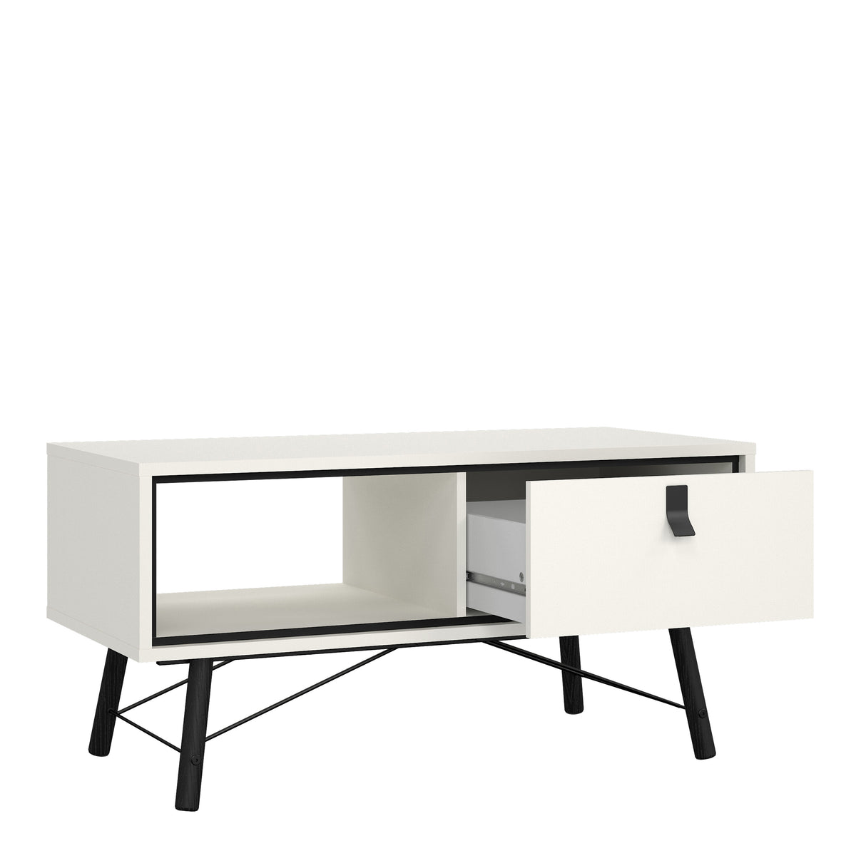 Ry Coffee table with 1 drawer Matt White