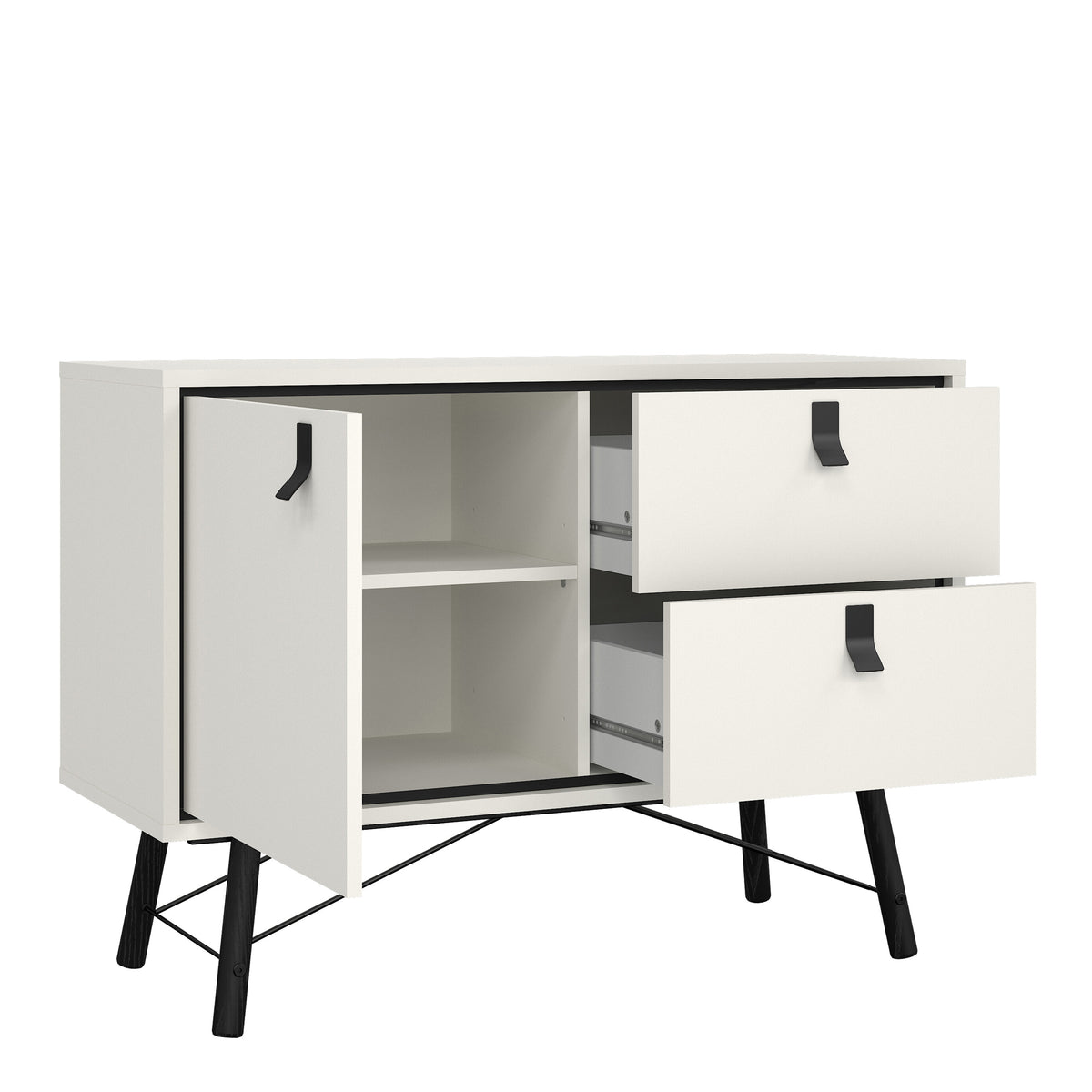 Ry Sideboard with 1 door + 2 drawers Matt White