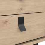 Ry Bedside Cabinet 2 Drawer in Jackson Hickory Oak