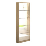 Shoes Shoe cabinet 5 Mirror tilting Doors in Oak