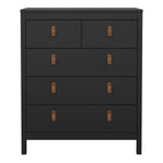 Barcelona Chest 3+2 drawers in Matt Black