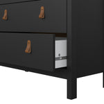 Barcelona Chest 3+2 drawers in Matt Black