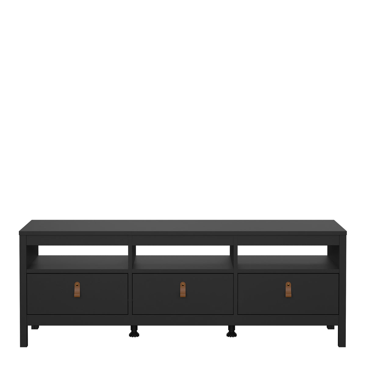 Barcelona Tv-unit 3 drawers in Matt Black