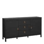 Barcelona Sideboard 2 doors + 3 drawersin Matt Black