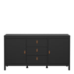 Barcelona Sideboard 2 doors + 3 drawersin Matt Black