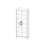 Barcelona Bookcase in White