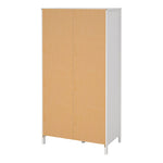 Madrid Wardrobe with 1 door + 1 mirror door + 2 drawers White