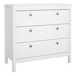 Madrid Chest 3 drawers in White