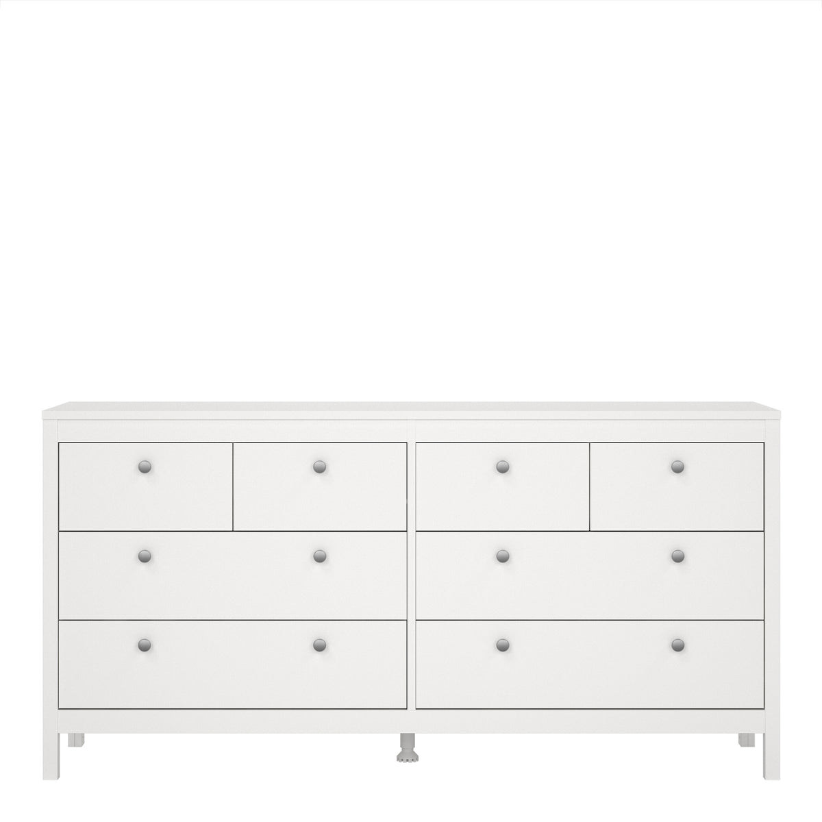 Madrid Double dresser 4+4 drawers in White