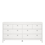 Madrid Double dresser 4+4 drawers in White