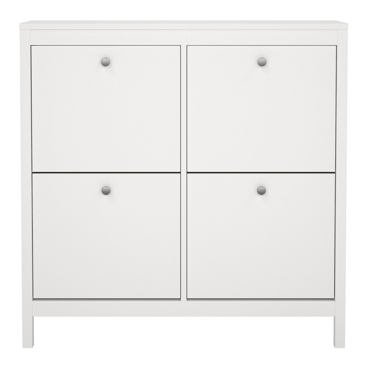 Madrid Shoe cabinet 4 Compartments in White