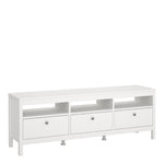 Madrid Tv-unit 3 drawers in White