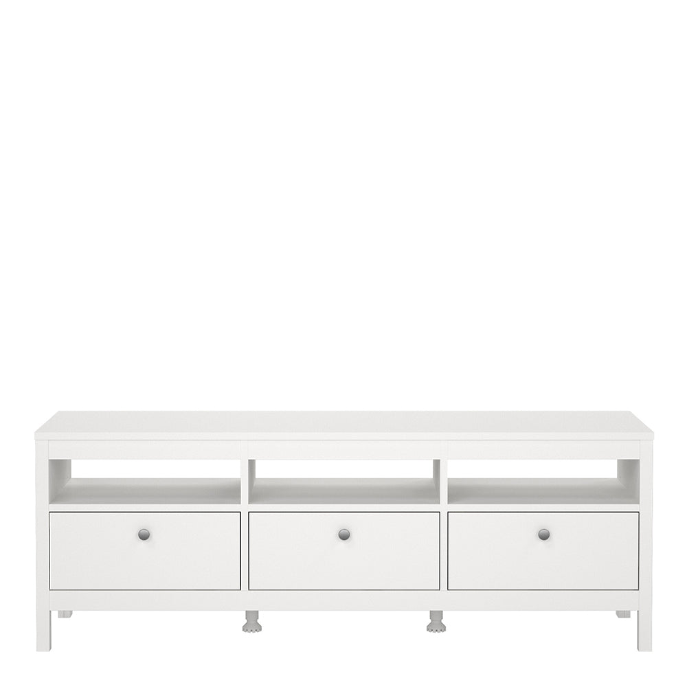 Madrid Tv-unit 3 drawers in White