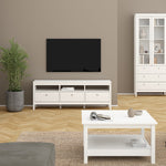 Madrid Tv-unit 3 drawers in White