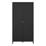 Madrid Wardrobe with 2 doors in Matt Black