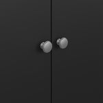 Madrid Wardrobe with 2 doors in Matt Black