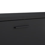 Media TV-unit with 2 doors + 1 drawer 177 cm Black